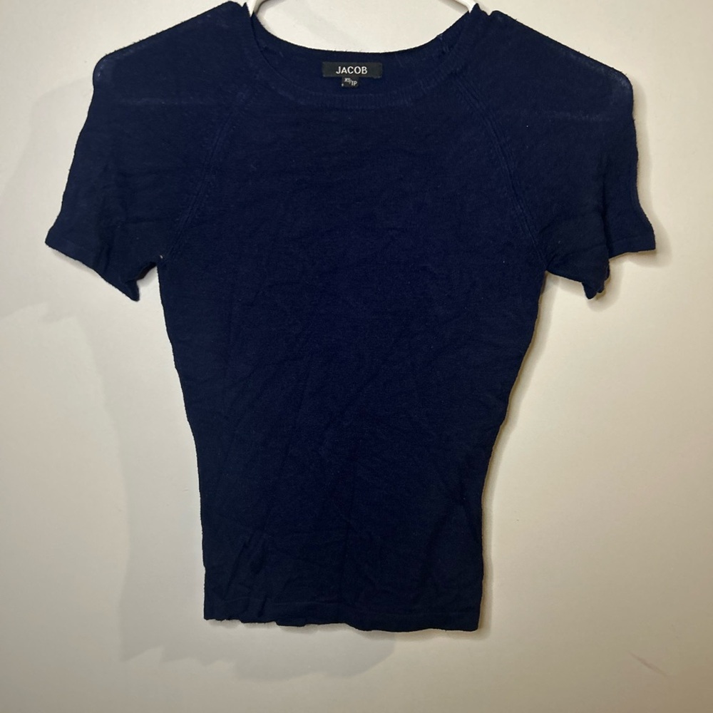 Jacob Deep Blue Fitted Tee
